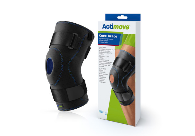 Actimove® Sports Edition Knee Brace Adjustable Horseshoe, Simple Hinges,  Condyle Pads