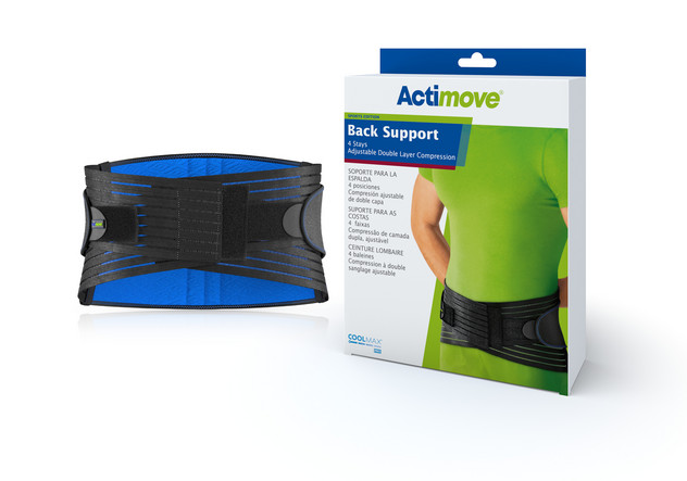 Actimove® Sports Edition Back Support 4 Stays Adjustable Double