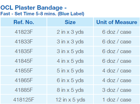 OCL Elastic Plaster Bandages